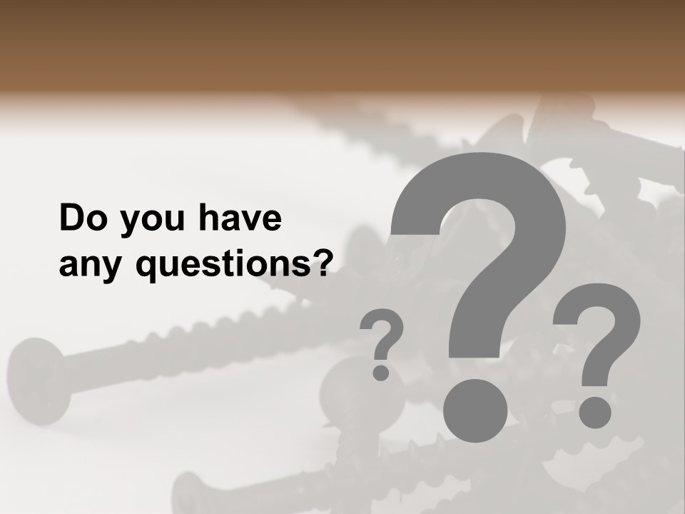 Drywall Screws PowerPoint Template