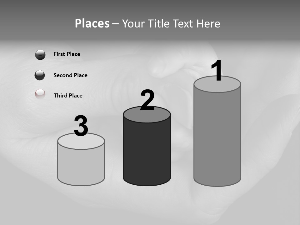 Teacher And Three Preschoolers Playing With Wooden Blocks PowerPoint Template