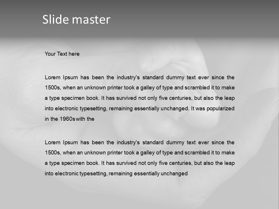 Teacher And Three Preschoolers Playing With Wooden Blocks PowerPoint Template