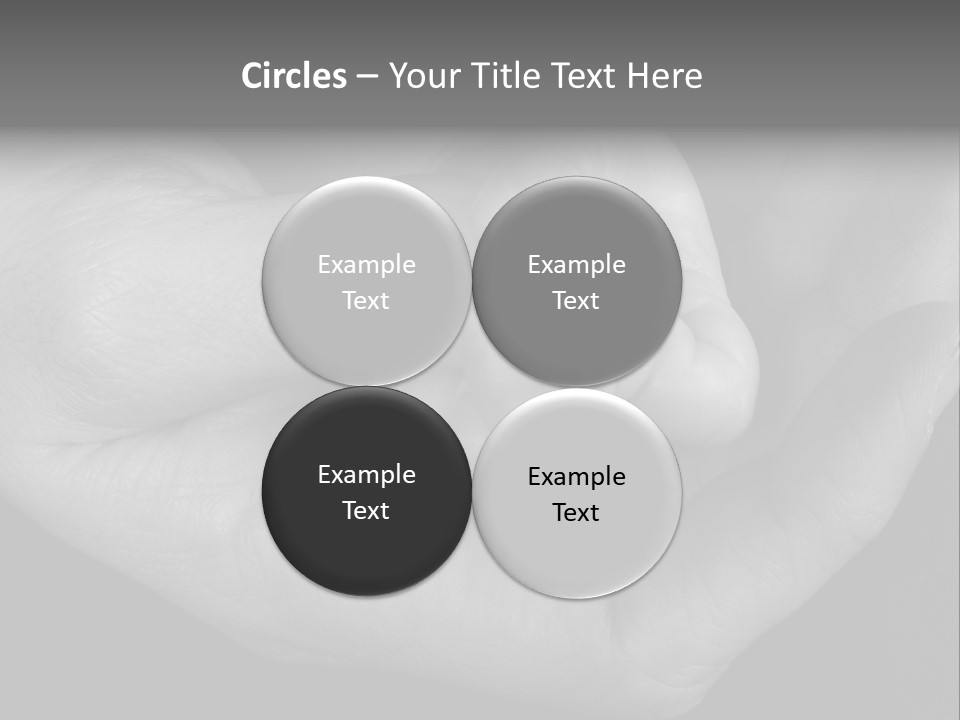 Teacher And Three Preschoolers Playing With Wooden Blocks PowerPoint Template