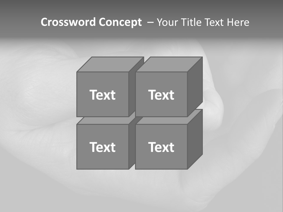 Teacher And Three Preschoolers Playing With Wooden Blocks PowerPoint Template