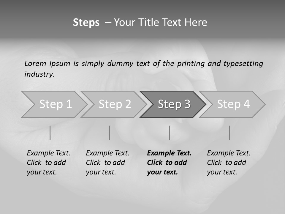Teacher And Three Preschoolers Playing With Wooden Blocks PowerPoint Template