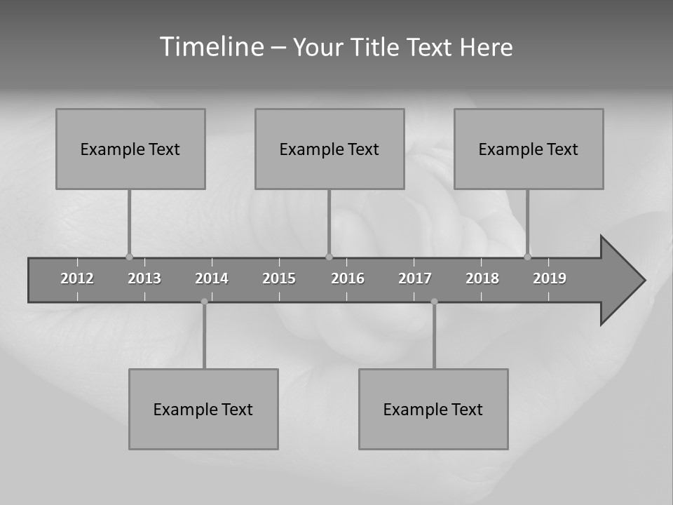 Teacher And Three Preschoolers Playing With Wooden Blocks PowerPoint Template