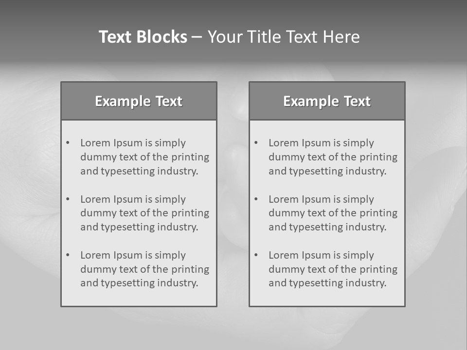 Teacher And Three Preschoolers Playing With Wooden Blocks PowerPoint Template