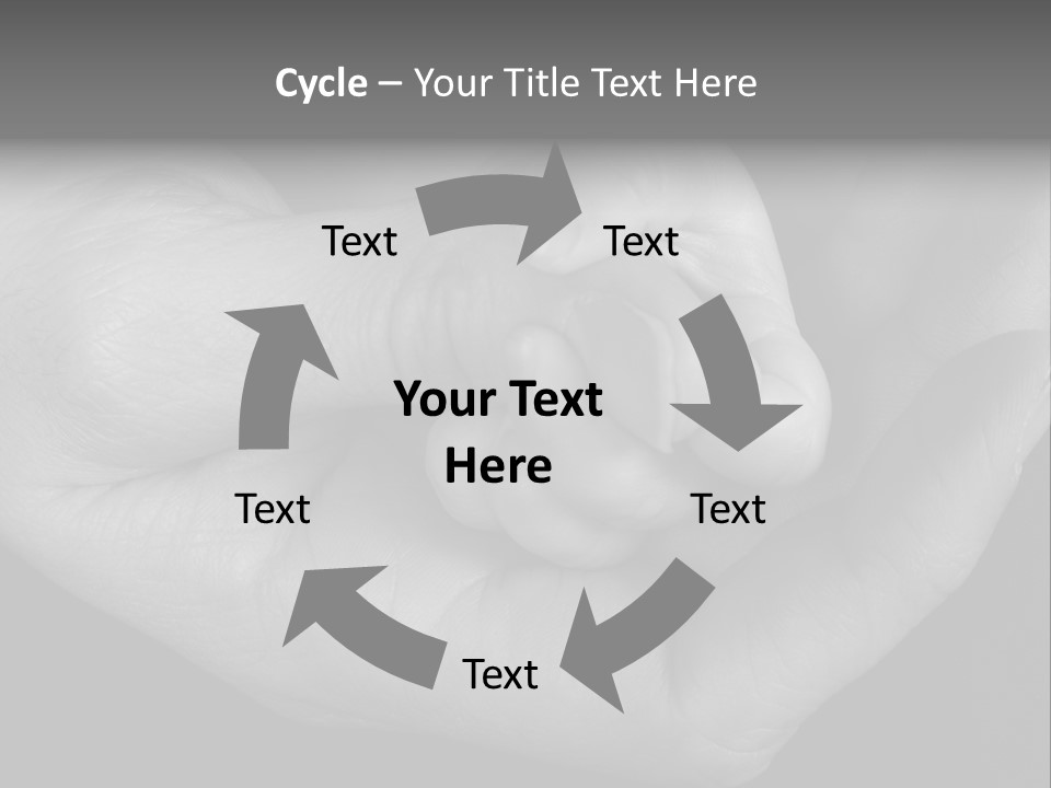 Teacher And Three Preschoolers Playing With Wooden Blocks PowerPoint Template