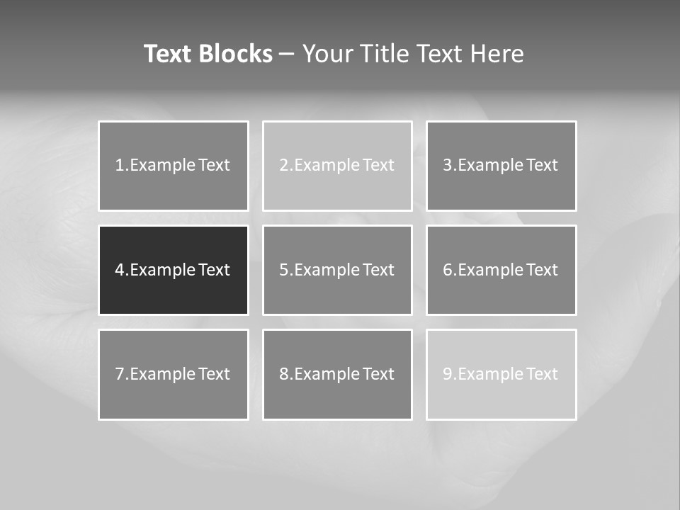 Teacher And Three Preschoolers Playing With Wooden Blocks PowerPoint Template