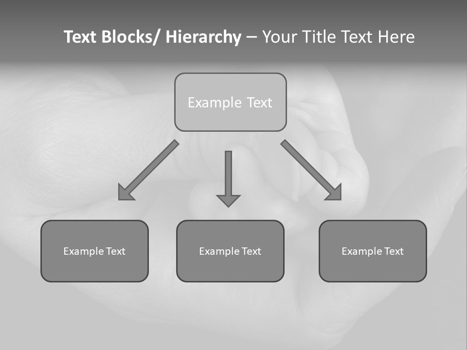 Teacher And Three Preschoolers Playing With Wooden Blocks PowerPoint Template
