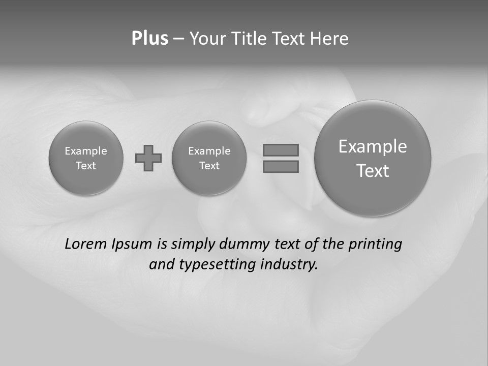 Teacher And Three Preschoolers Playing With Wooden Blocks PowerPoint Template