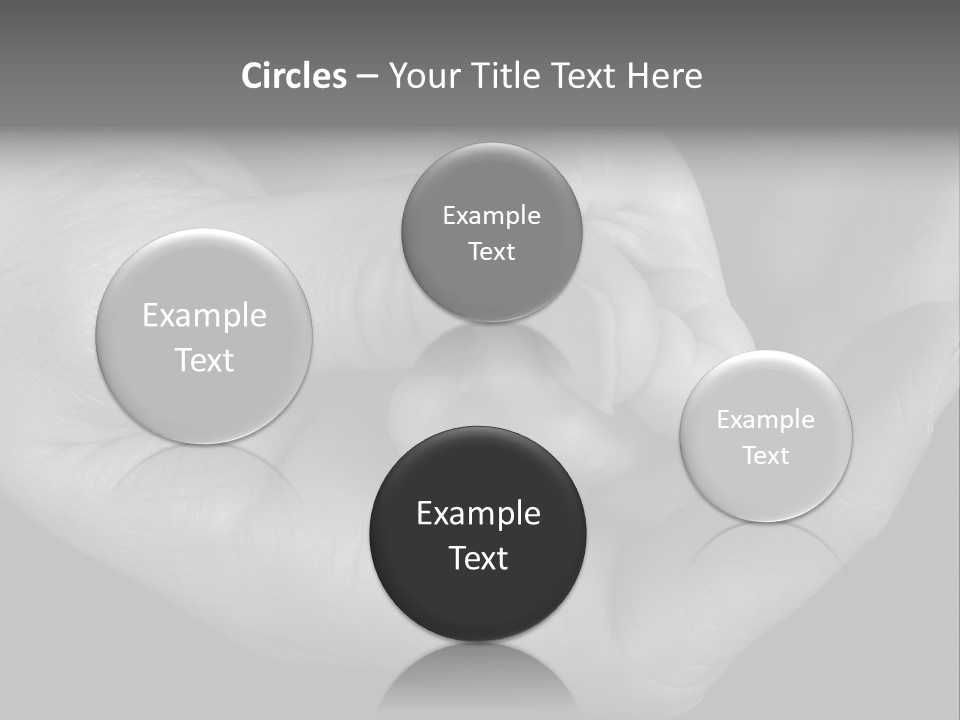 Teacher And Three Preschoolers Playing With Wooden Blocks PowerPoint Template