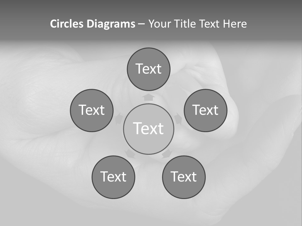 Teacher And Three Preschoolers Playing With Wooden Blocks PowerPoint Template