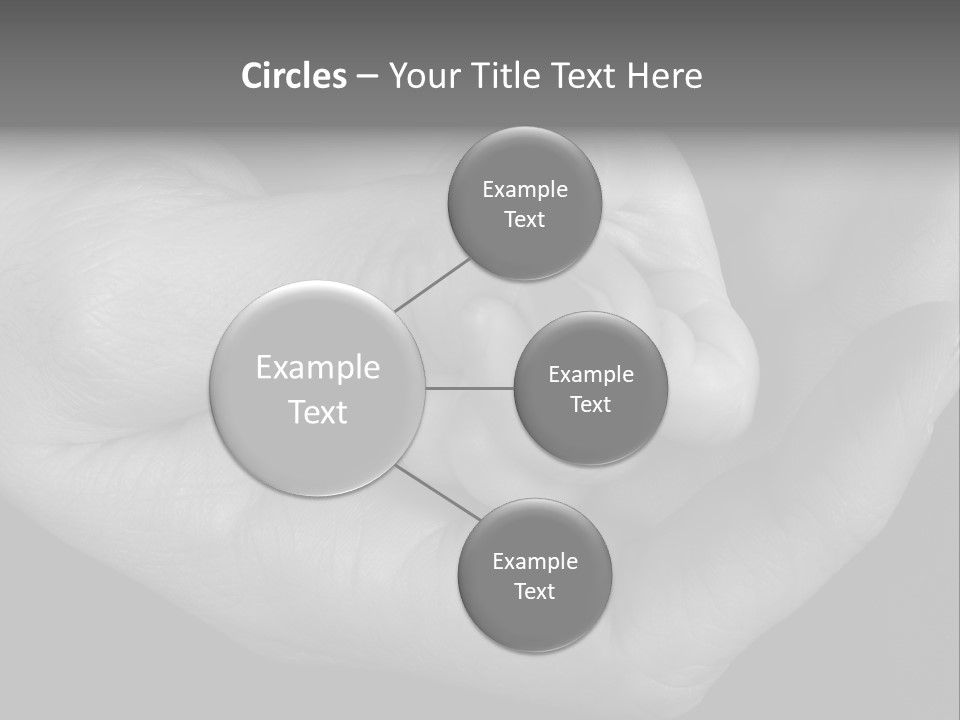 Teacher And Three Preschoolers Playing With Wooden Blocks PowerPoint Template