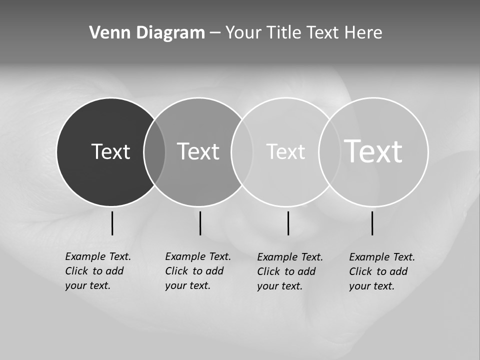 Teacher And Three Preschoolers Playing With Wooden Blocks PowerPoint Template