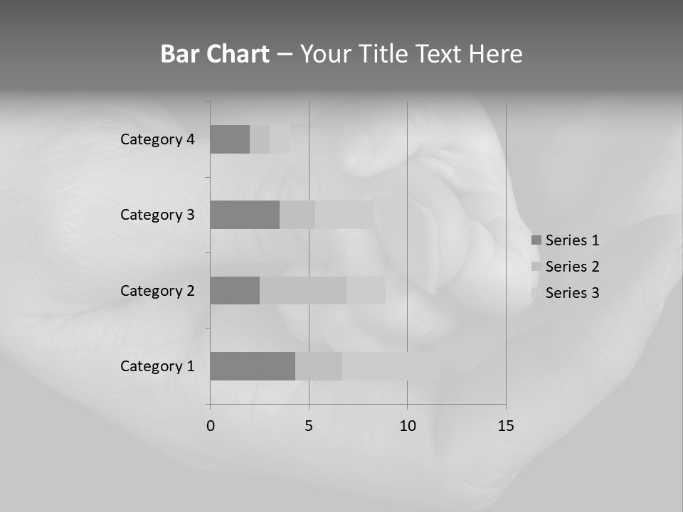 Teacher And Three Preschoolers Playing With Wooden Blocks PowerPoint Template