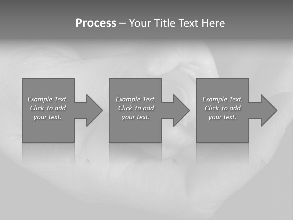 Teacher And Three Preschoolers Playing With Wooden Blocks PowerPoint Template