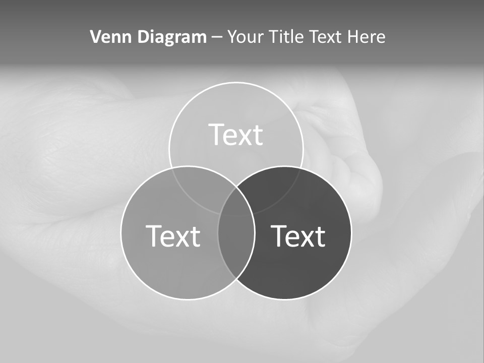 Teacher And Three Preschoolers Playing With Wooden Blocks PowerPoint Template