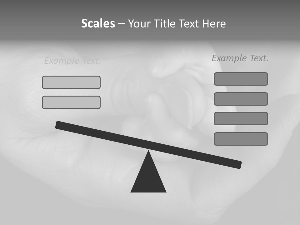 Teacher And Three Preschoolers Playing With Wooden Blocks PowerPoint Template