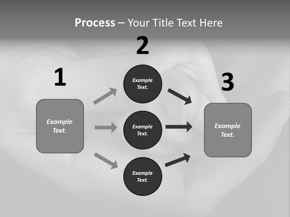Teacher And Three Preschoolers Playing With Wooden Blocks PowerPoint Template