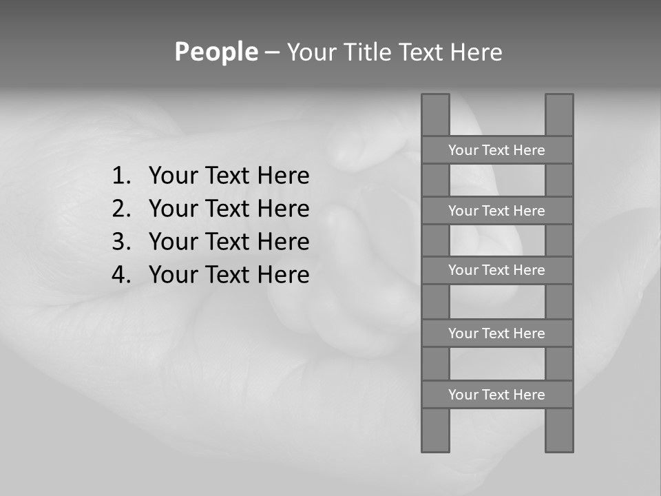 Teacher And Three Preschoolers Playing With Wooden Blocks PowerPoint Template