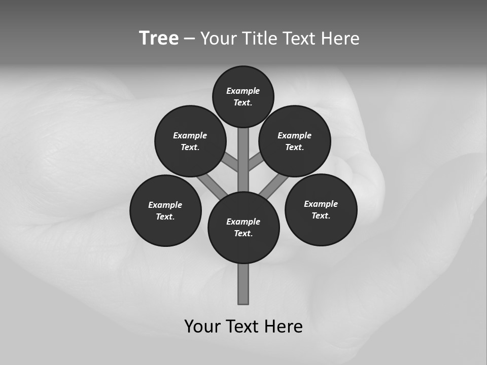 Teacher And Three Preschoolers Playing With Wooden Blocks PowerPoint Template