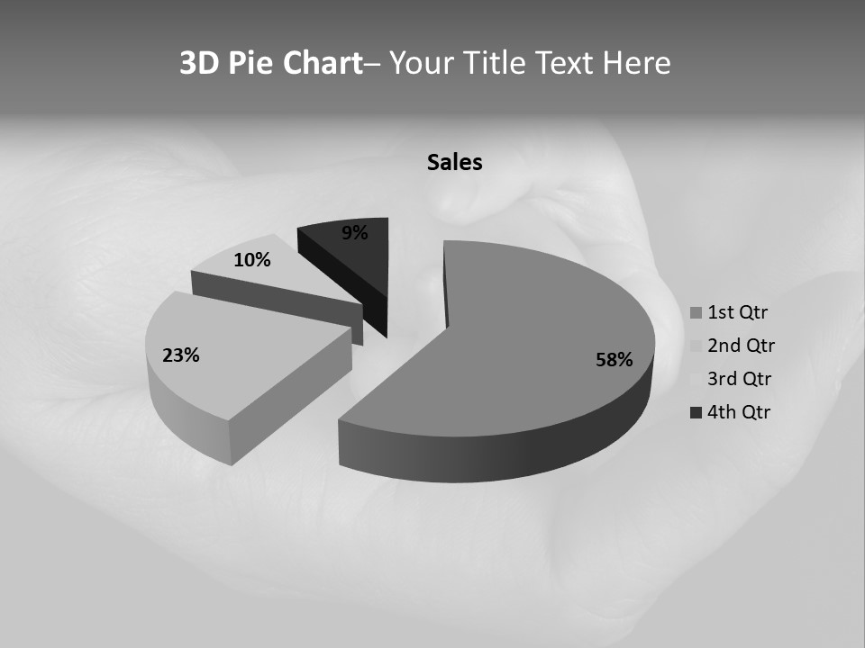 Teacher And Three Preschoolers Playing With Wooden Blocks PowerPoint Template