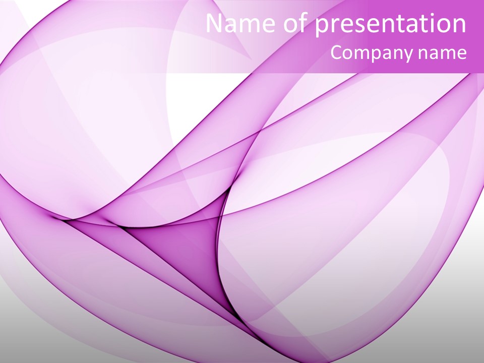 A Purple Abstract Powerpoint Presentation PowerPoint Template
