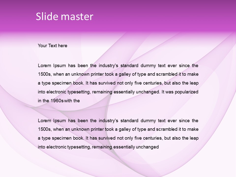 A Purple Abstract Powerpoint Presentation PowerPoint Template