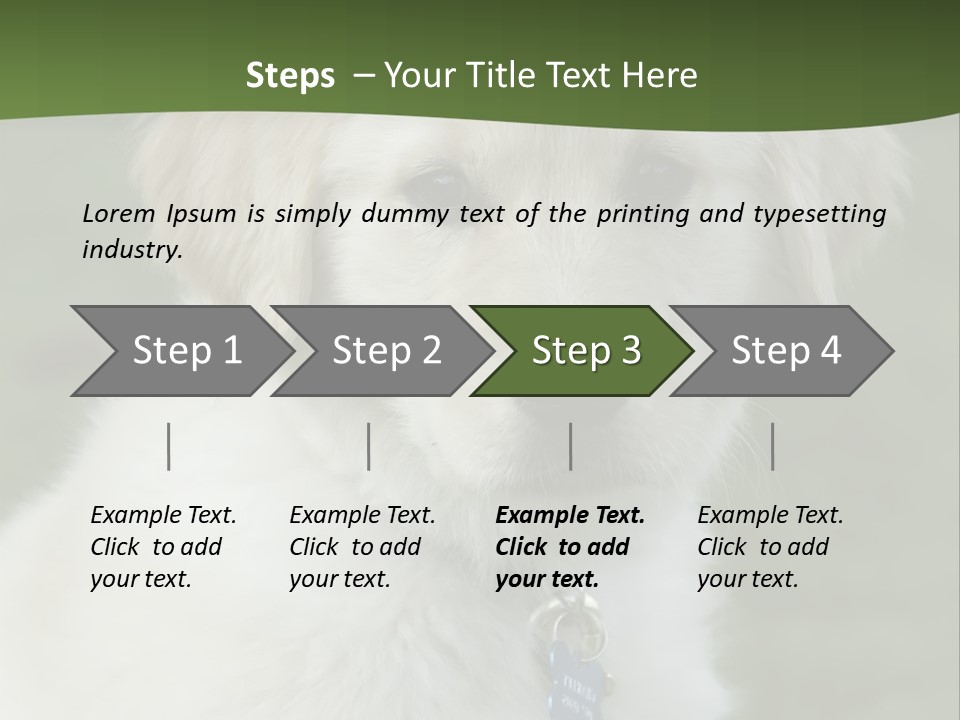 Golden Retriever Puppy PowerPoint Template