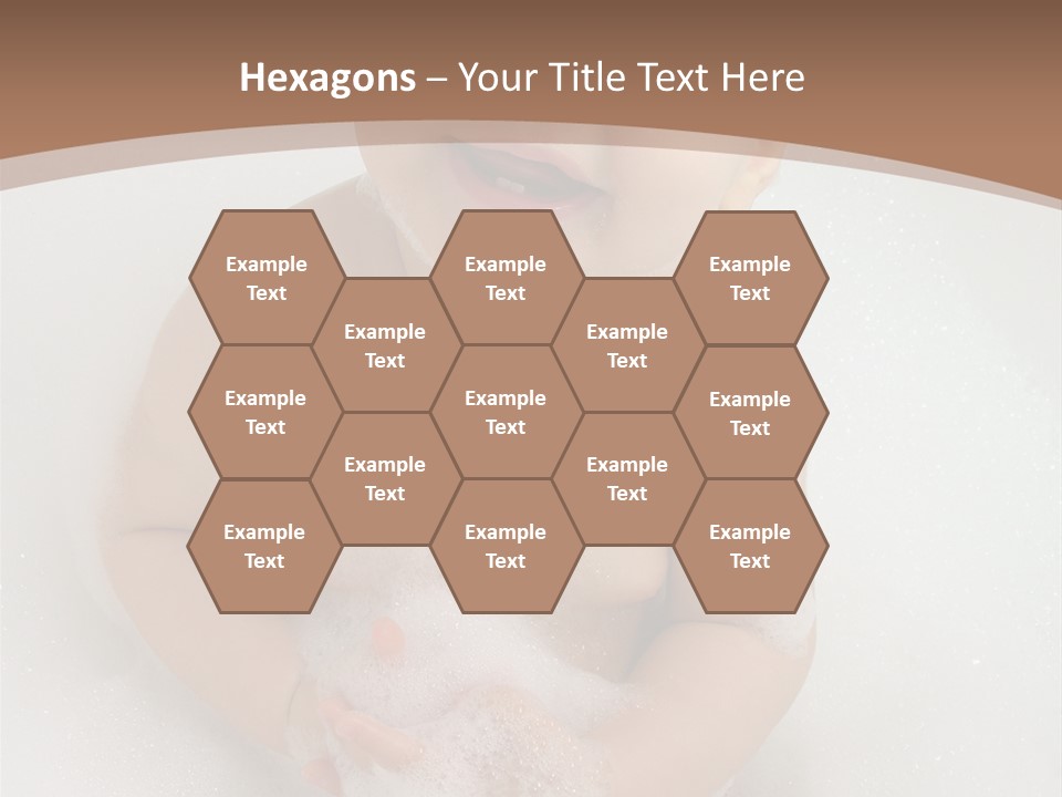 Smile Baby In Bath With Two Teeths PowerPoint Template