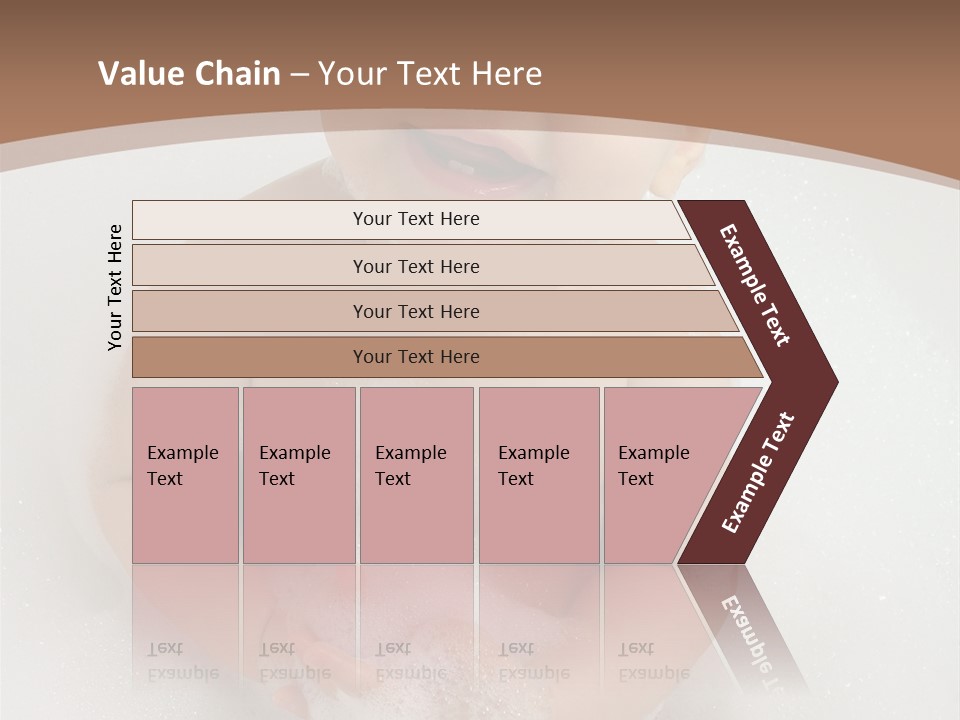 Smile Baby In Bath With Two Teeths PowerPoint Template