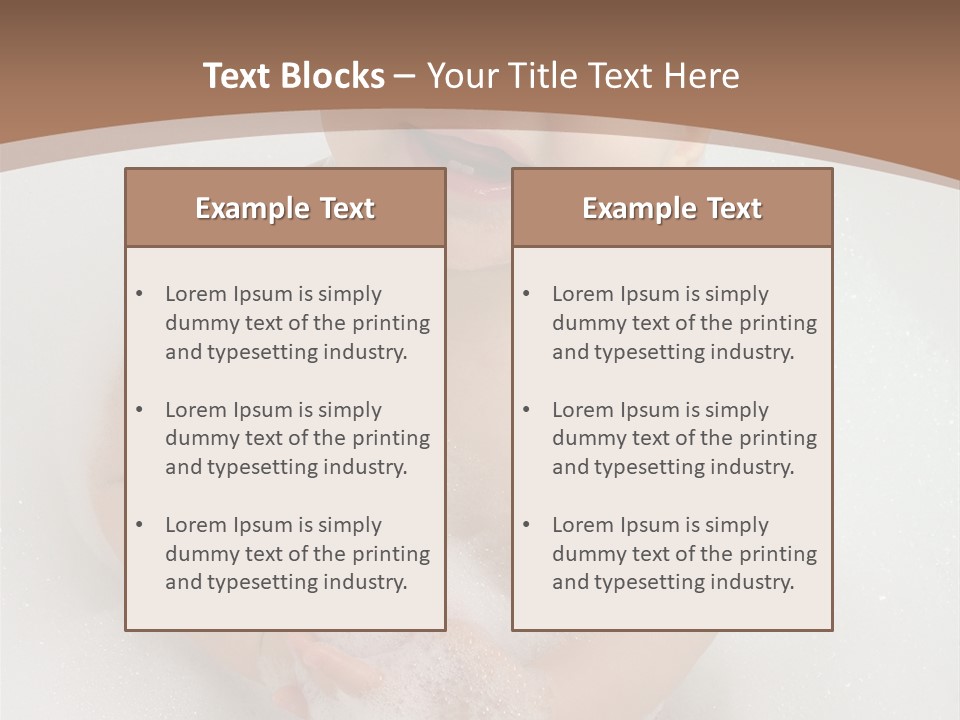 Smile Baby In Bath With Two Teeths PowerPoint Template