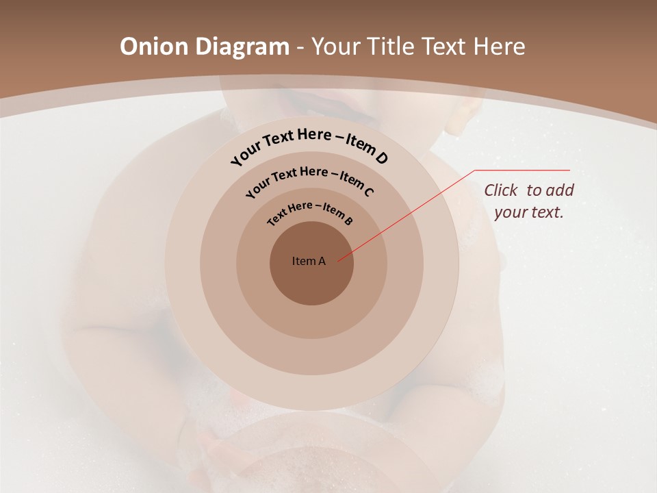 Smile Baby In Bath With Two Teeths PowerPoint Template