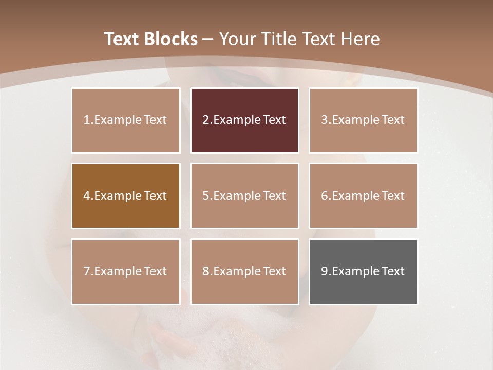 Smile Baby In Bath With Two Teeths PowerPoint Template