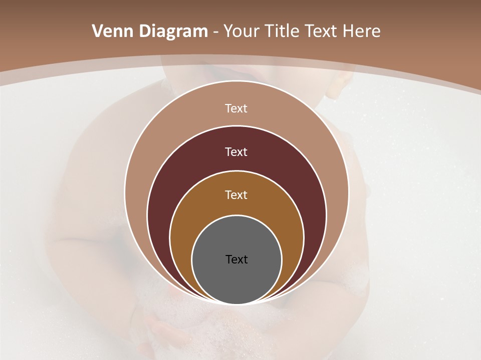 Smile Baby In Bath With Two Teeths PowerPoint Template