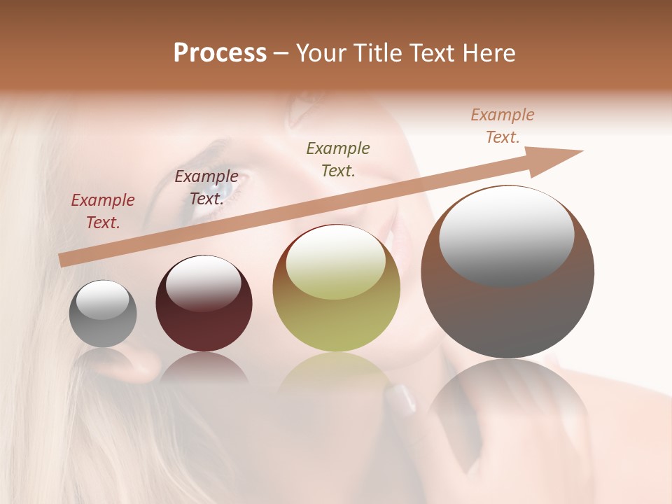 Vintage Aluminum Christmas Tree With Blue Ornaments PowerPoint Template