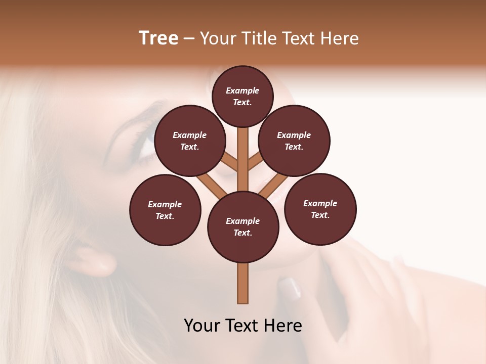 Vintage Aluminum Christmas Tree With Blue Ornaments PowerPoint Template