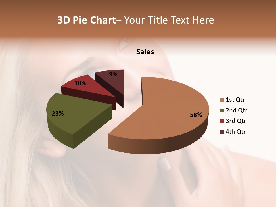 Vintage Aluminum Christmas Tree With Blue Ornaments PowerPoint Template