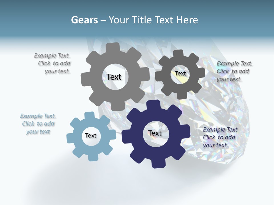 A Close Up Of A Diamond Over A White Background PowerPoint Template