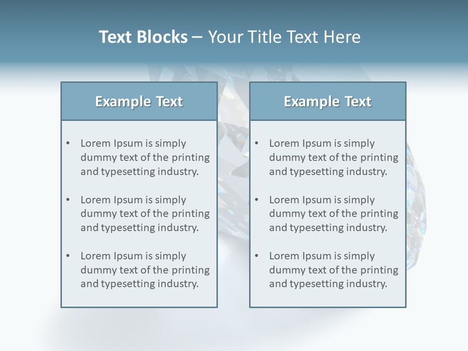 A Close Up Of A Diamond Over A White Background PowerPoint Template