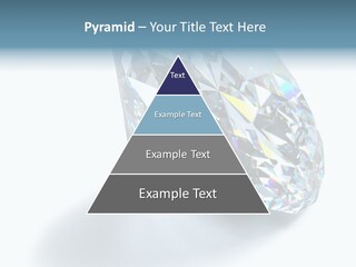 A Close Up Of A Diamond Over A White Background PowerPoint Template