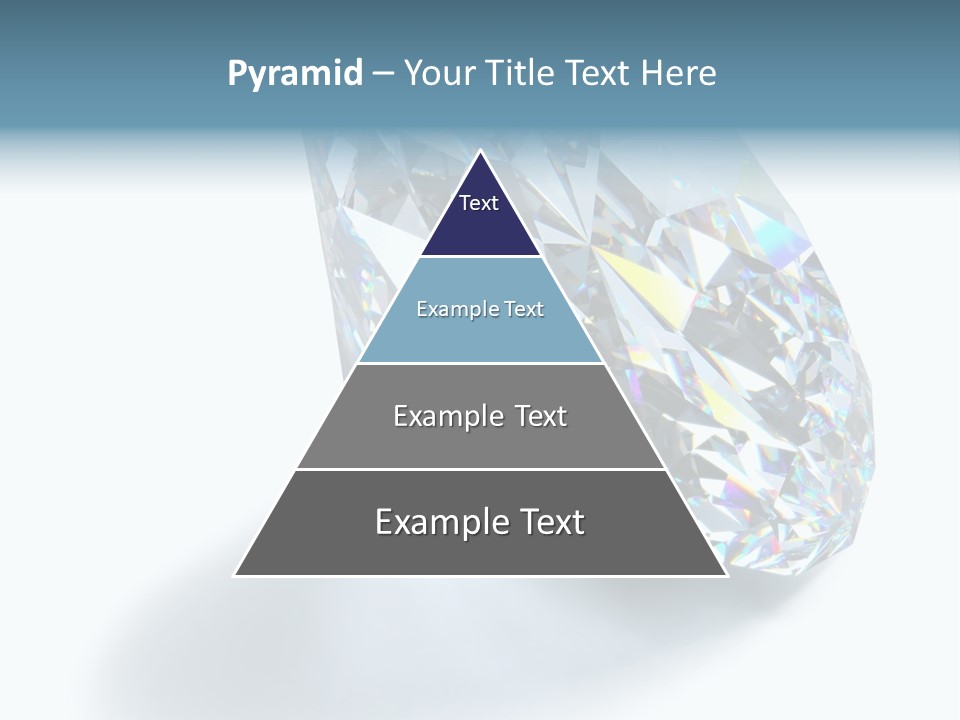 A Close Up Of A Diamond Over A White Background PowerPoint Template