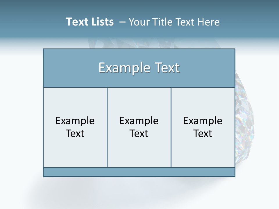 A Close Up Of A Diamond Over A White Background PowerPoint Template