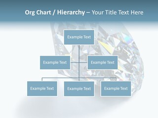 A Close Up Of A Diamond Over A White Background PowerPoint Template