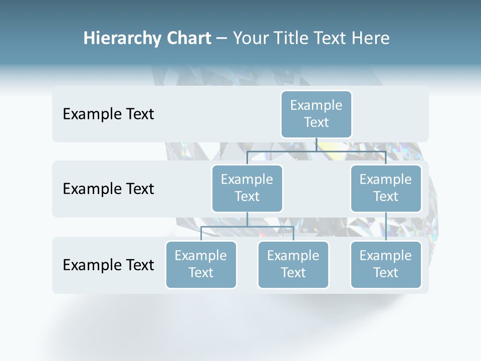 A Close Up Of A Diamond Over A White Background PowerPoint Template