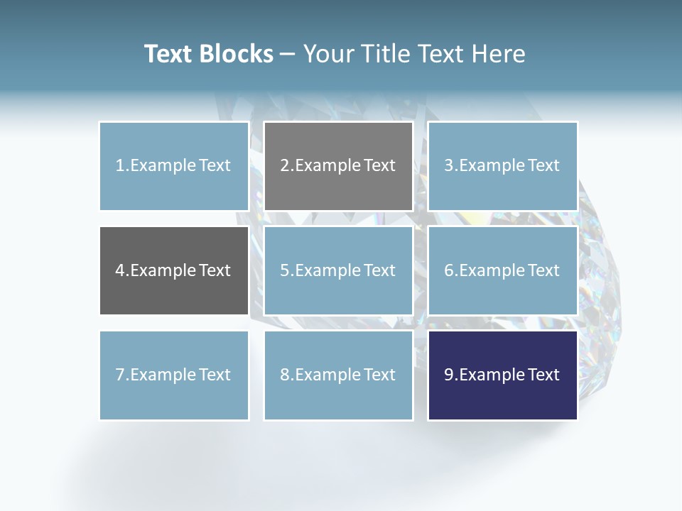 A Close Up Of A Diamond Over A White Background PowerPoint Template