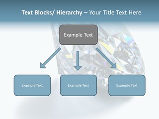 A Close Up Of A Diamond Over A White Background PowerPoint Template