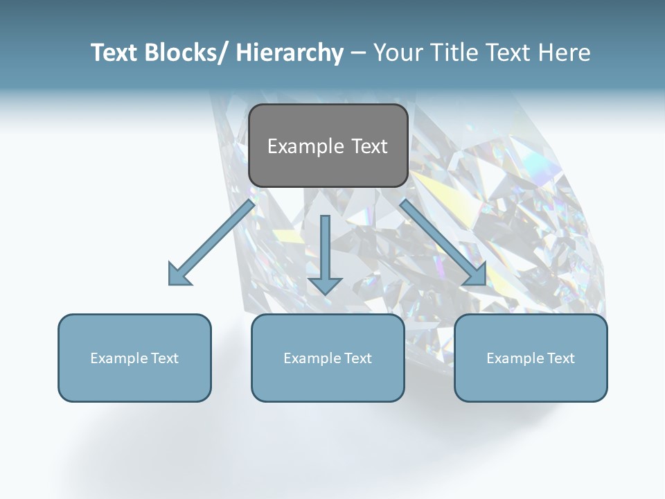 A Close Up Of A Diamond Over A White Background PowerPoint Template