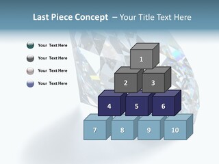 A Close Up Of A Diamond Over A White Background PowerPoint Template