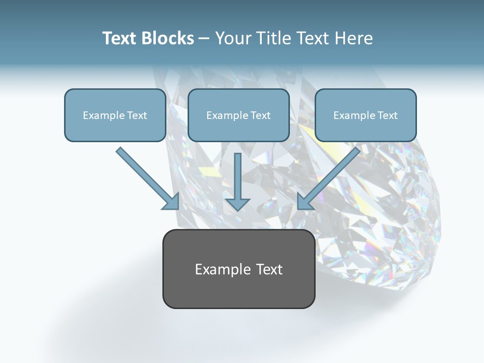 A Close Up Of A Diamond Over A White Background PowerPoint Template