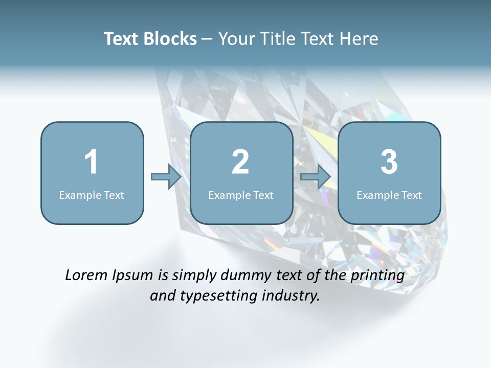 A Close Up Of A Diamond Over A White Background PowerPoint Template