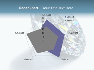 A Close Up Of A Diamond Over A White Background PowerPoint Template